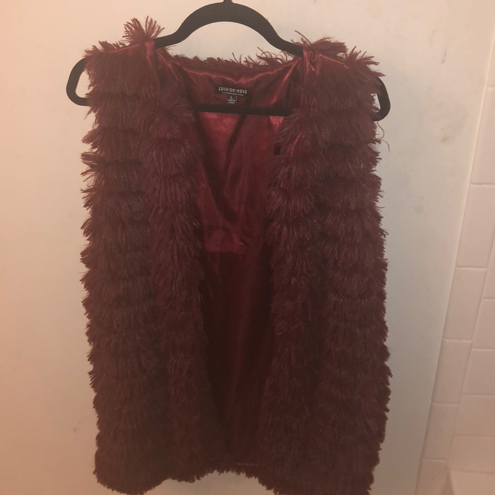Faux fur vest